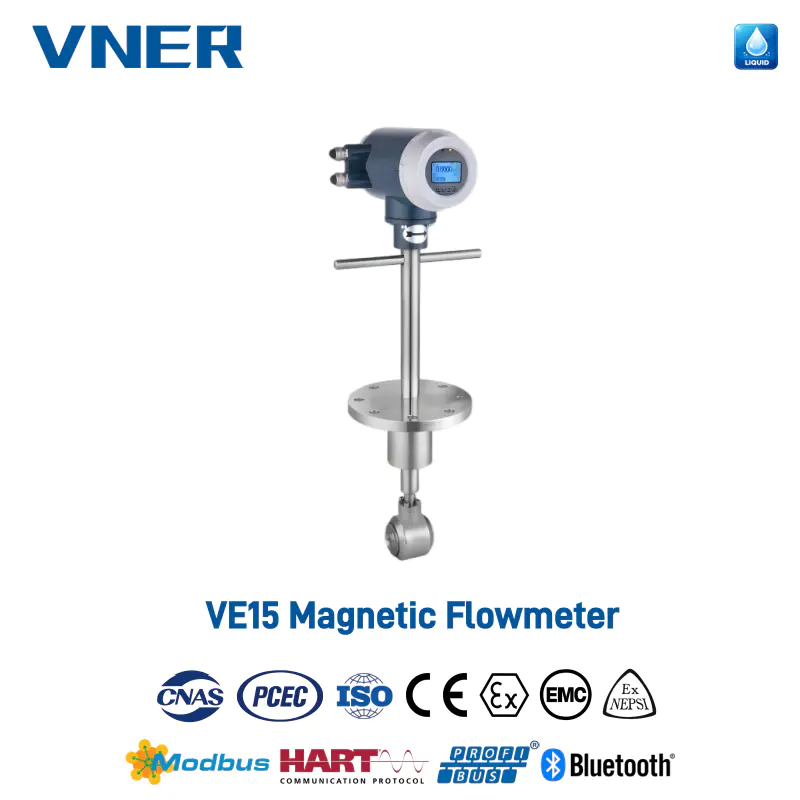 VE15 Pengukur Aliran Elektromagnet Sisipan